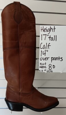 Size 8D WESTERN, POLO BOOTS