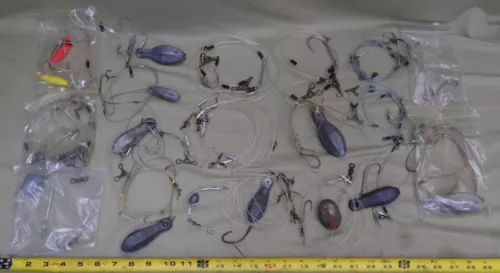 Lot of Offshore Bottom Rigs for Grouper/Triggerfish/Snappers, Approx. 18 Rigs