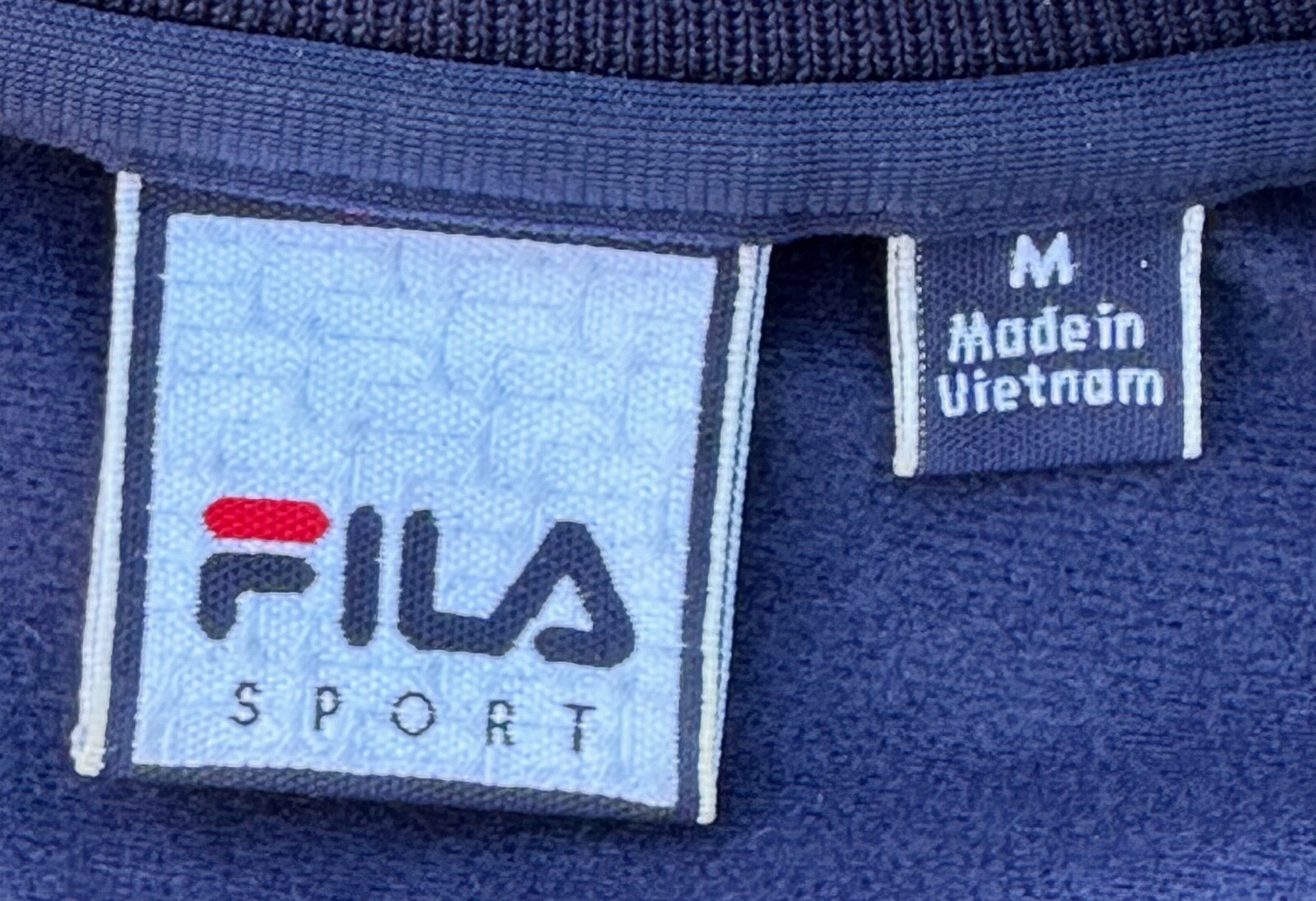 Giacca da pista uomo vintage Fila Sport Italy full zip taglia M.