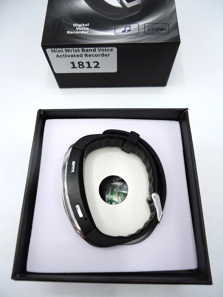 48 HR 4GB Voice Activated Digital Voice Wrist Recorder MP3 Player TESTED WORKS - Image 3 of 4