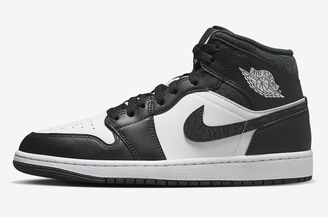 Nike Air Jordan 1 Mid SE Shoes Off Noir Black White FB9911
