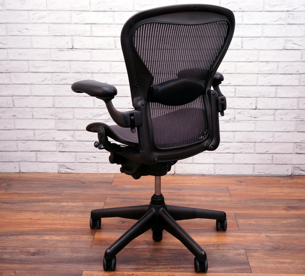 New Lumbar Pad Support Herman Miller Classic Aeron Chair Size B Medium Black 860003555903 eBay