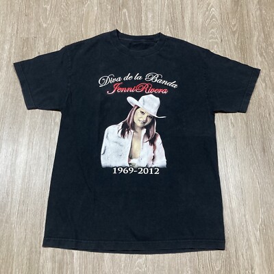 Jenni Rivera Shirt M Diva De La Banda Singer Memorial Tour Album Concert Tee