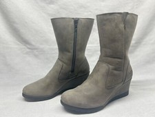 UGG Joely Wedge Boots Waterproof Gray S/N 1012528 Womens Size 7 B