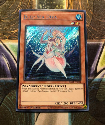 *** DEEP SEA DIVA *** SECRET RARE 1ST EDITION RA03-EN004 MINT/NM YUGIOH!