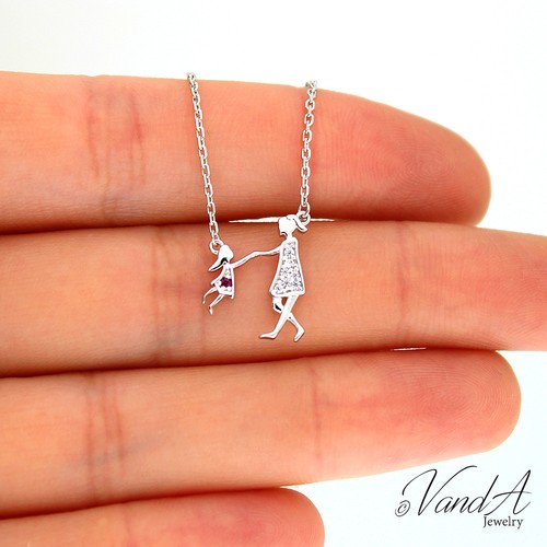 CZ Necklace Family Necklace N83 | eBay