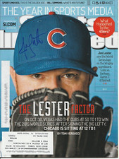 Jon Lester Autographed Sports Illustrated Magazine Full 12/22/14 #2