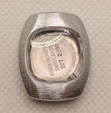 Gruen Watch Swiss Case w Crown 227-2200 22mm Stainless Steel New Old Stock NOS