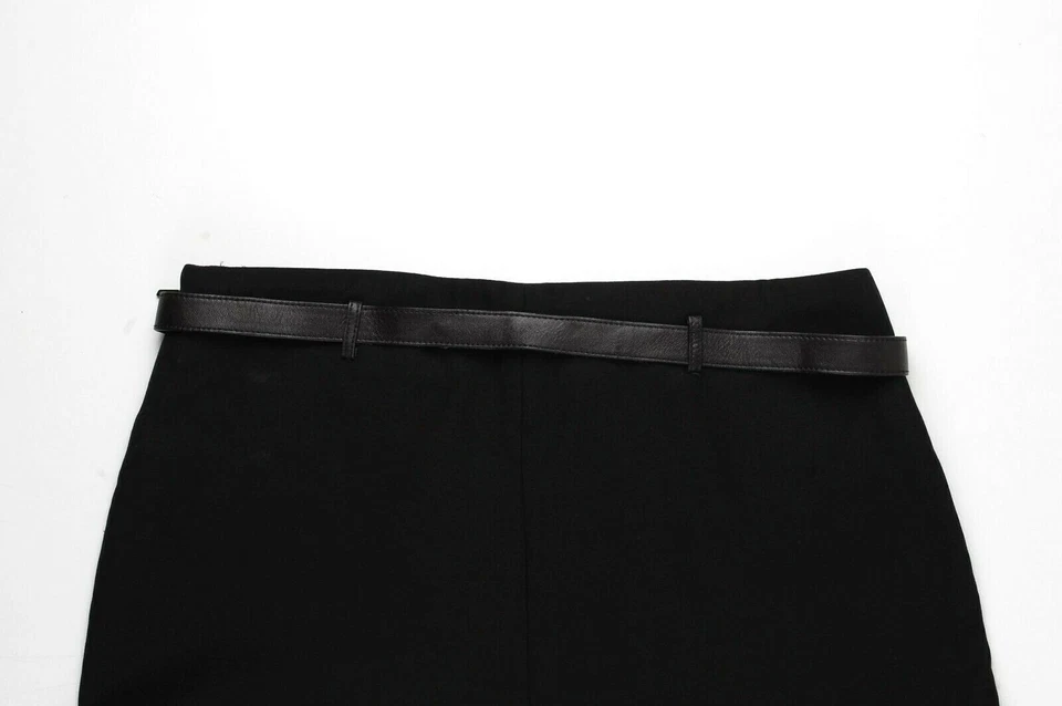 Original Gucci Women Wool Trousers With Belt Black Pants size 40 (W29) - Image 4 of 4