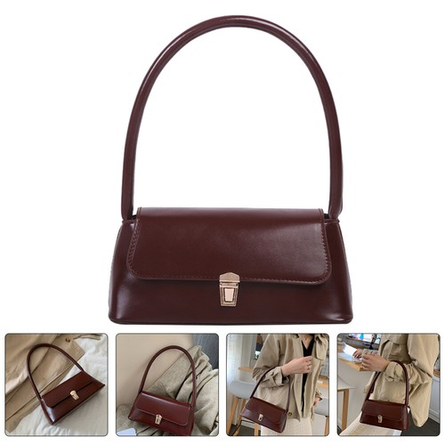 Borsa a tracolla semplice pratica PU elegante vintage tutto abbinato - Foto 5 di 12