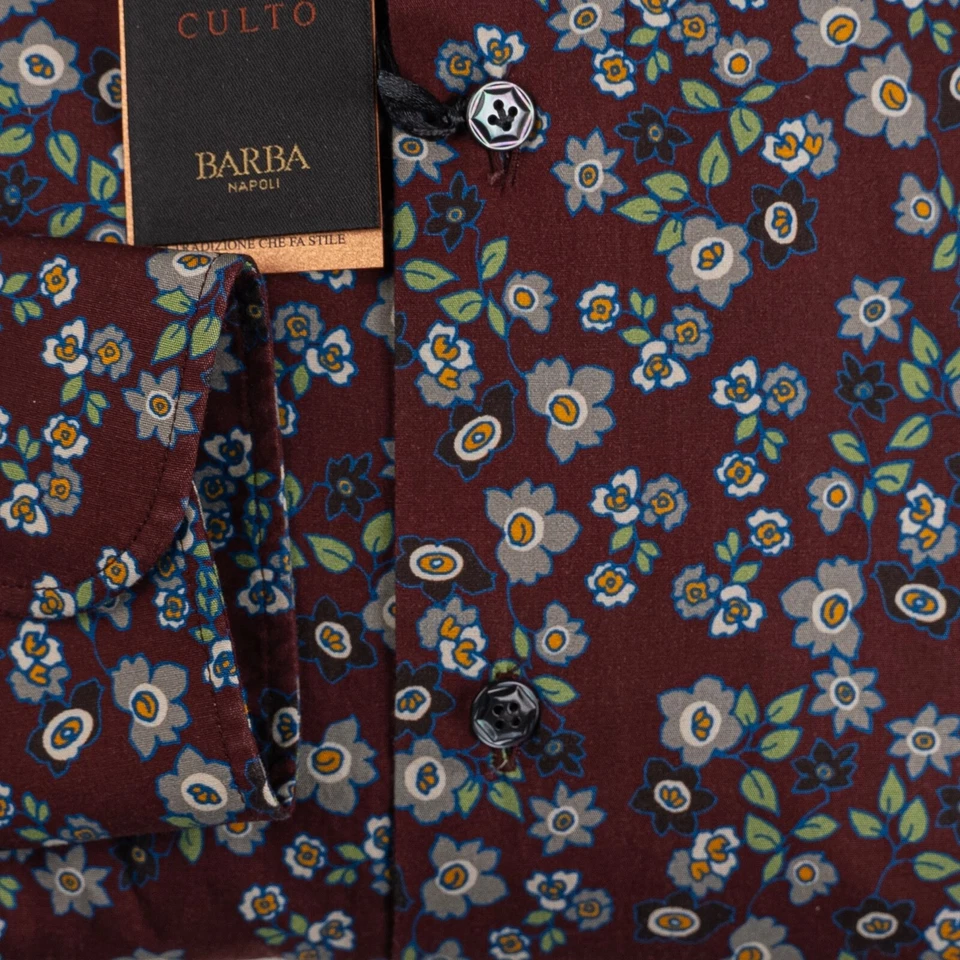 NEW BARBA NAPOLI SHIRT 100% COTTON SIZE 16 US 41 EU BNSS11 - Image 3 of 3