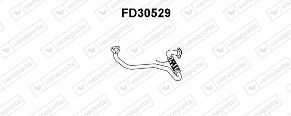 Tuyau d'échappement en acier robuste Ford Transit 2.5 DI