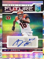 2020 Donruss Elite #BFS-AG A.J. Green Back to the Future Signatures #/35