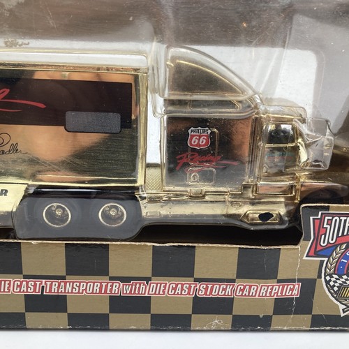 Elliott Sadler 1998 Trop Artic Phillips 66 Gold 1:64 Hauler/ Transporter S113C - Picture 2 of 12