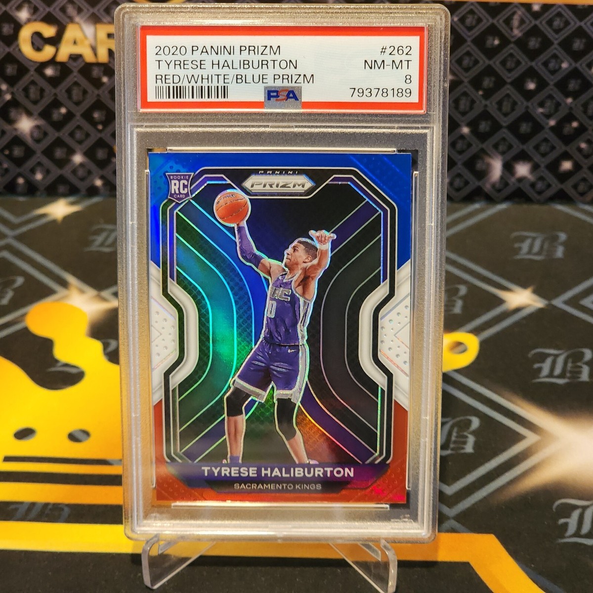 2020-21 Panini Prizm - Red White Blue Prizm Tyrese Haliburton (RC 