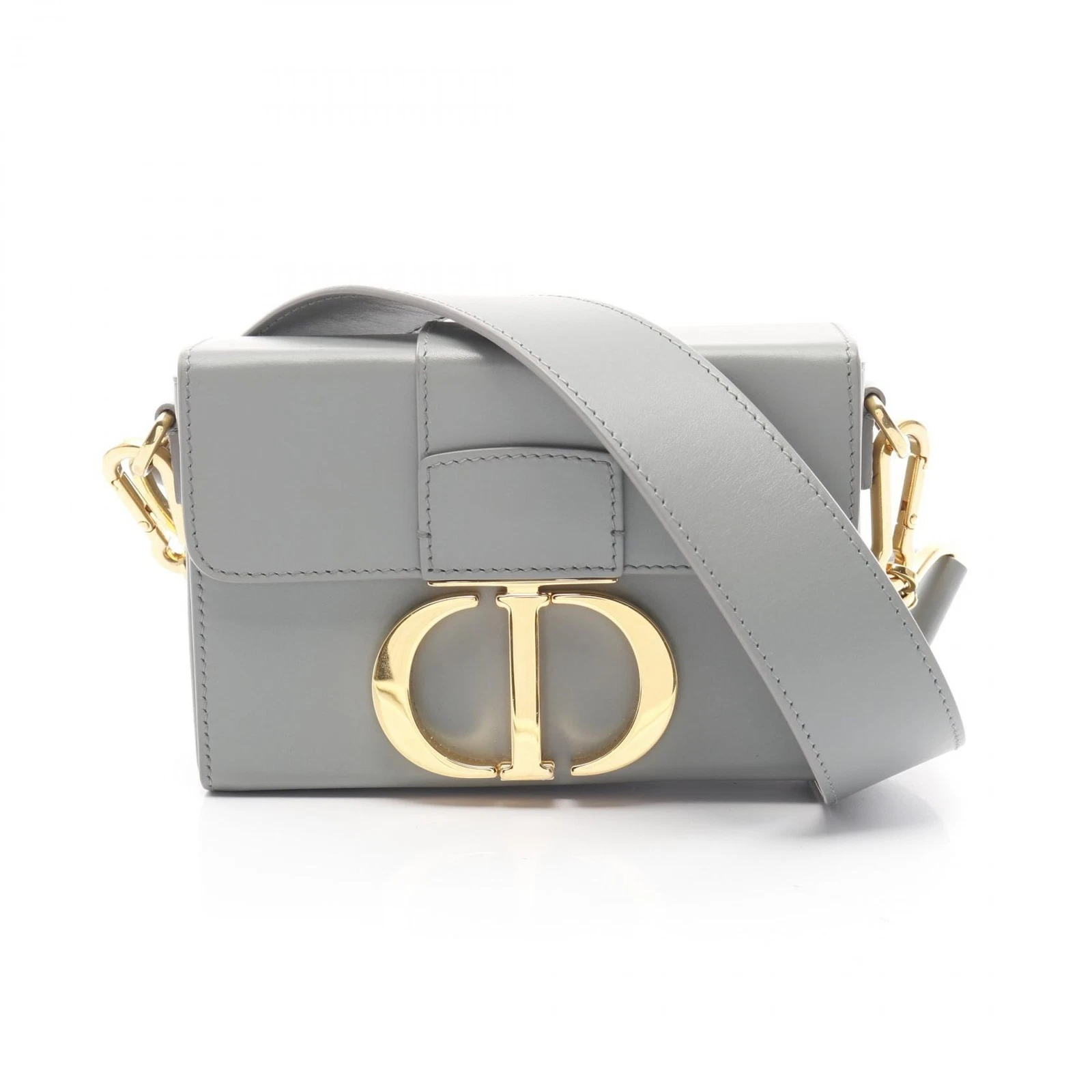 Sac bandoulière Dior 30 Montaigne cuir gris occasion femme GHW CD