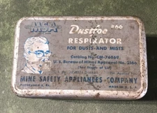 Vintage MSA Dustfoe Respirator #66 Mine Safety Appliances Co.
