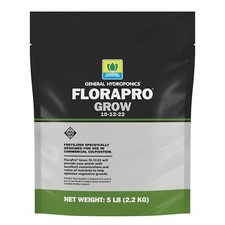 General Hydroponics FloraPro Grow 10-12-22, Nutrient for Commercial Cultivation,