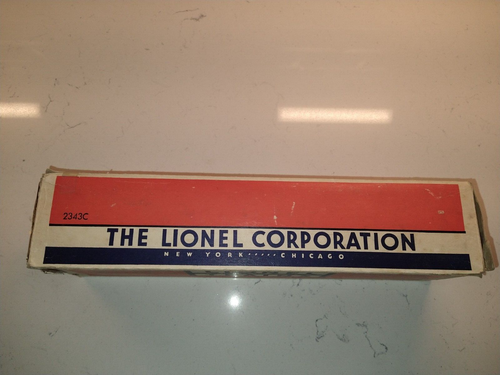 LIONEL POSTWAR 2343C F3 SANTA FE B UNIT EMPTY BOX, INSERT, & INSPECTION SLIP EX - Picture 7 of 13