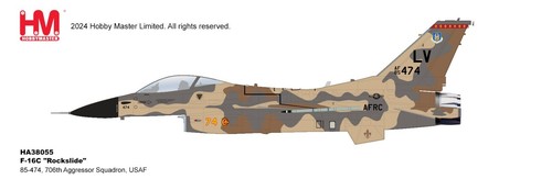 Hobby Master HA38055, F-16C "Rockslide" 85-474, 706th Aggressor Squadron, USAF - Picture 11 of 12