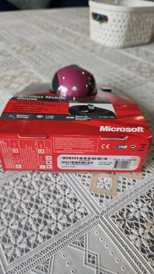 Very Rare* Sealed Microsoft 1383 1496 Wireless Mobile Mouse 4000 - Ruby Pink - Image 3 of 4
