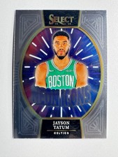 2024-25 Panini Select Jayson Tatum Neon Icons #18 Silver Prizm Boston Celtics