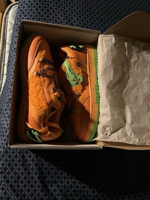 Watson W Court Classic Sneakers Unchained Bears Orange Green Lace Up Bear Theme