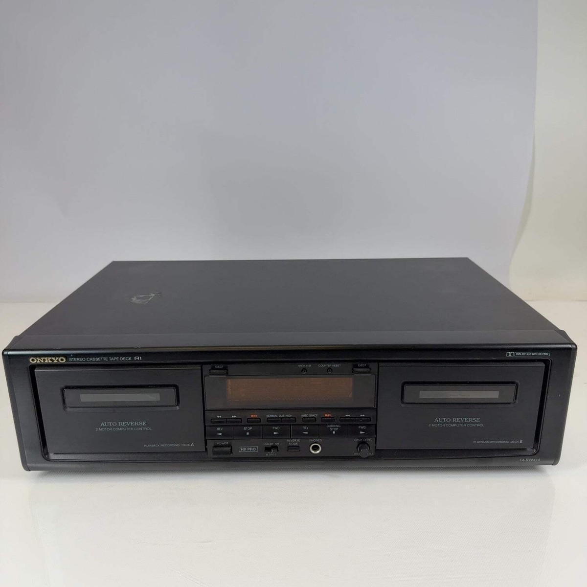 Onkyo TA Rw414 Double Cassette Stereo Deck Player Recorder Auto