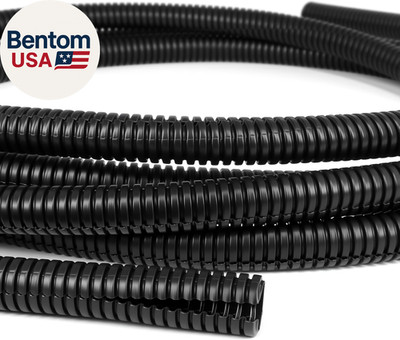 Split Wire Loom Tubing,10,25Ft Cord Protectors from Pets No Chew, Flexible Wire 