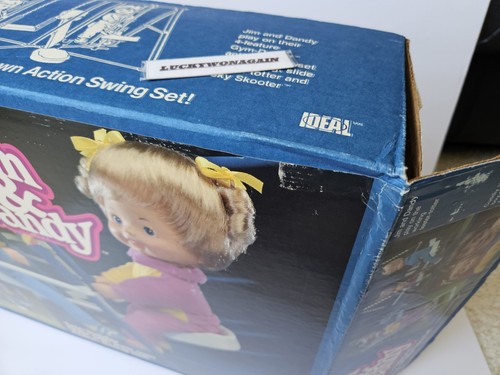 IDEAL JIM AND DANDY DOLLS VTG 1985 SWING SET OLD STOCK RARE NOS NIB - Picture 23 of 23