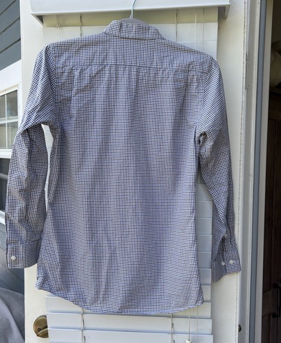 Nordstrom Boys Long Sleeved Button Down Dress Multicolor Plaid Shirt Size 14 - Picture 4 of 5
