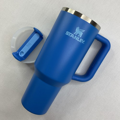 #ad Stanley Cup Quencher H2.0 FlowState 40oz Tumbler Mug Azure Blue Cisco New $24.99