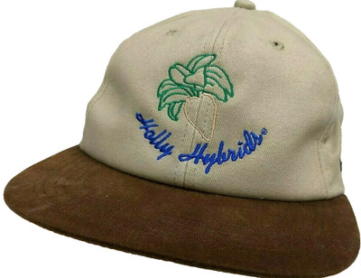 Snapback Holly Hybrids VDH Sugar Beet Vintage K-Products Trucker Hat Tan USA