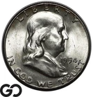 1954-S Franklin Half Dollar, Very Lustrous Solid Gem BU++