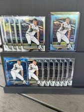 Grant Richardson Lot (14) 2025 Bowman Draft 1st Sky Blue, Sapphire & Refractors