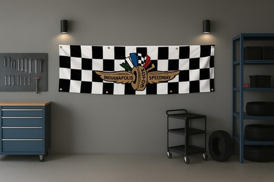 #ad #ad Indianapolis Speedway 500 Race Flag 71x24quot; Checkered Flag Banner Decor $24.99