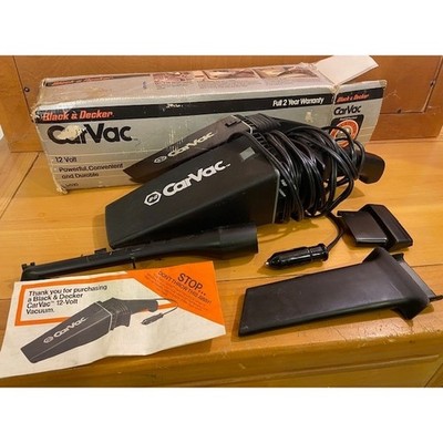 Black & Decker CarVac 9510 Vintage 12V Portable Car Vacuum Cleaner New In Box