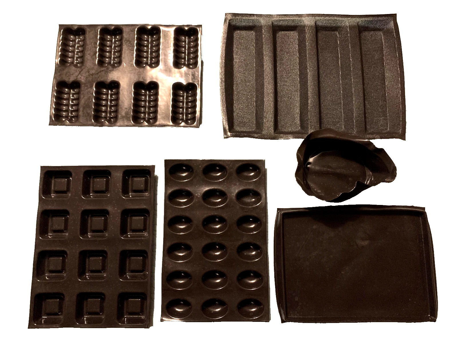 Silicone Baking Molds Flexipan NSF Pastry Demarle Pro Lot of 6 Made in France