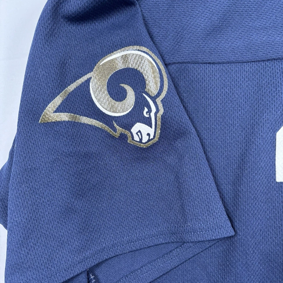 Kurt Warner St Louis Rams On Field XL NFL Football Jersey Blue Reebok Nice - Image 4 of 4