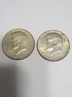 Two 1967 Kennedy Half Dollars (40% Silver) very nice condition