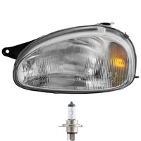 Halogen Scheinwerfer Links H4 Glasklar FüR Opel Corsa B Kasten Combo Inkl Lampen