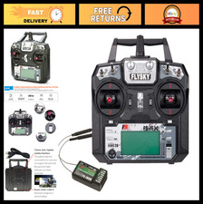 6-10CH RC Transmitter & FS-iA6B Receiver for Drones, Cars, Boats - Remote Contro
