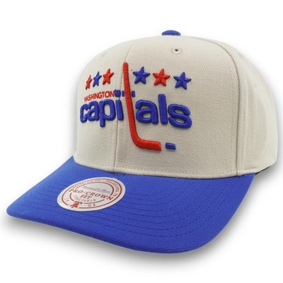 MENS MITCHELL & NESS NHL GAME ON PRO SNAPBACK VNTG CAPITALS - OFF WHITE