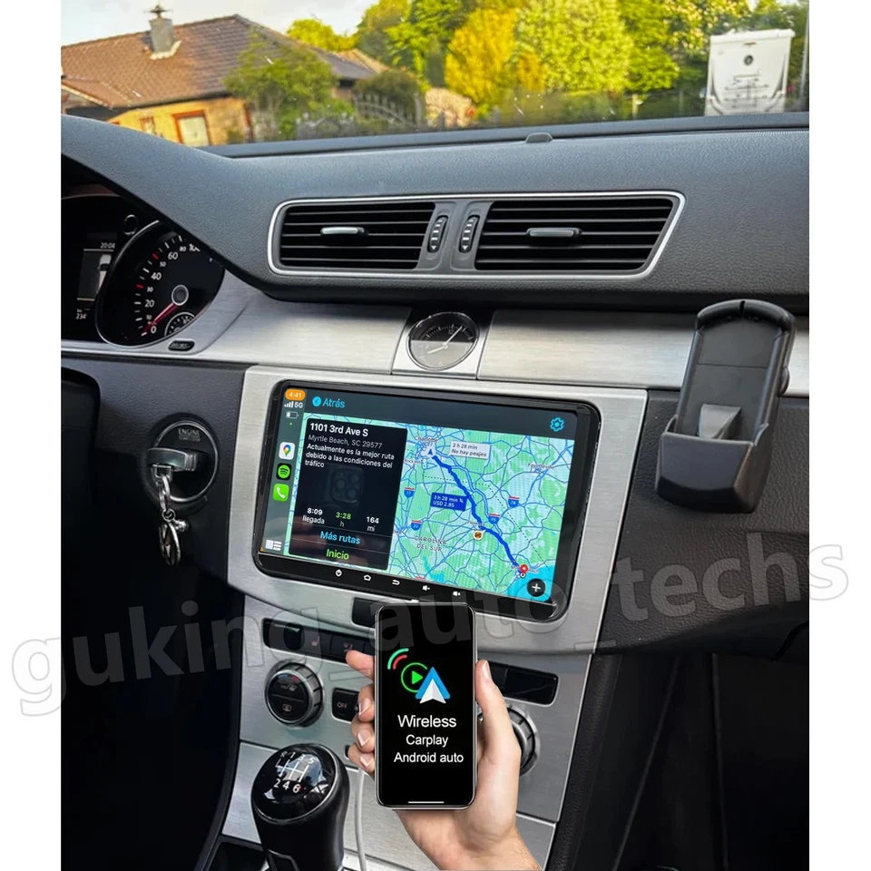 WIFI Carplay For Volkswagen Passat 2010-2015 Android 13 Stereo GPS Navi Radio 9" Foto 3 de 4