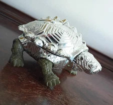 Vintage TMNT Metallized Mini Mutant Tokka Technodrome Metallic CHROME look