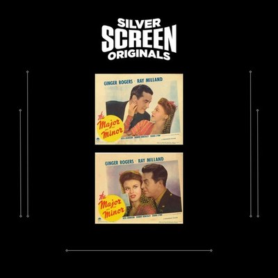 Major and the Minor 2x ORIGINAL US Lobby Cards Ginger Rogers Billy Wilder 1942