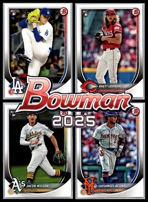2025 Bowman Paper Rookies & Veterans Base Cards #1-100 U-Pick Singles