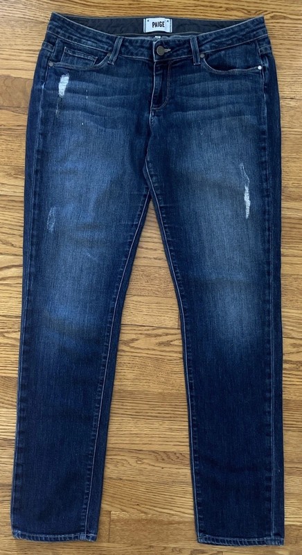 PAIGE Sz 28 JIMMY JIMMY SKINNY Cotton Blend Jeans