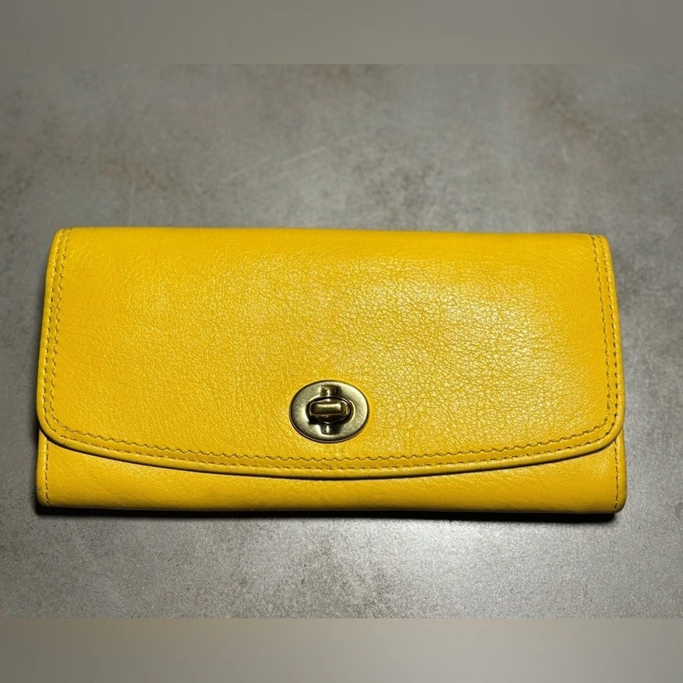 Coach Legacy Leather Slim Envelope Wallet w/ Turnlock - Image 2 of 4