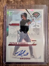 2025 Panini Prospect Edition TYTUS CISSELL Prizm Auto Card #116 Diamondbacks